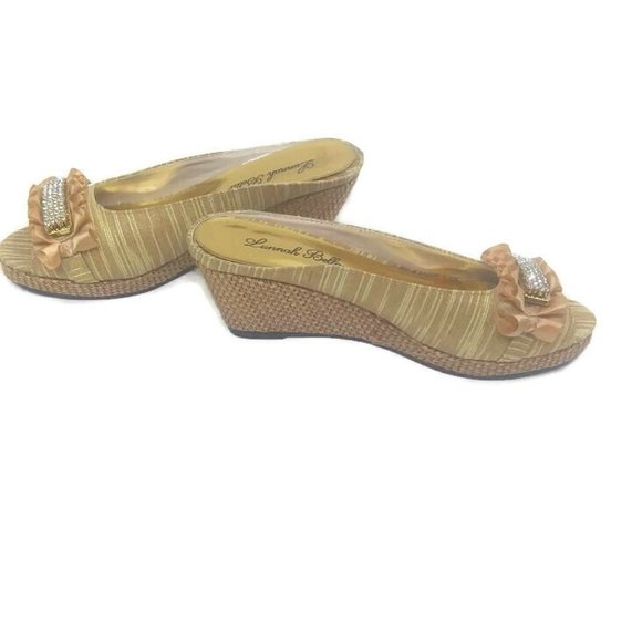 Lunnah Bella Taupe Bling Mini Wedges - Picture 5 of 7